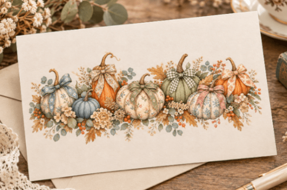 Vintage Autumn Pumpkin Garland