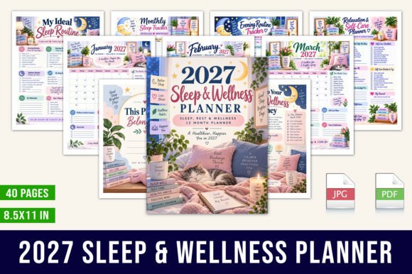🌙 2027 Sleep & Wellness Planner