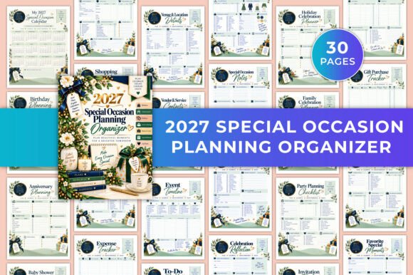 2027 Special Occasion Planning Organizer