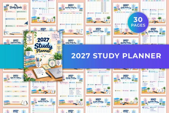 2027 Study Planner KDP Interiors