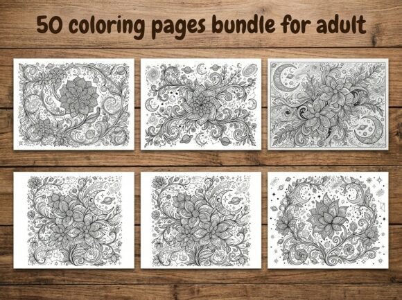50 Mystical Galaxy Garden Coloring Pages