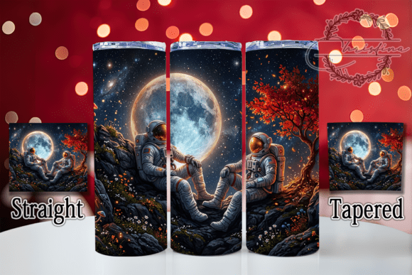 Astronaut Moon Autumn 20oz Tumbler