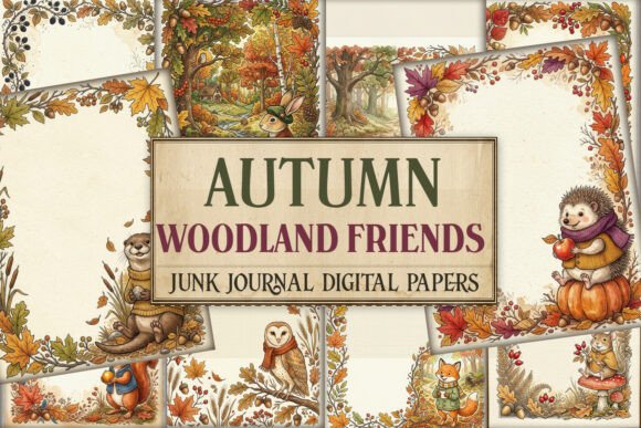 Autumn Woodland Friends Junk Journal