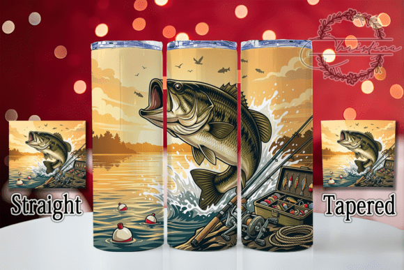 Bass Sunset Tackle 20oz Tumbler