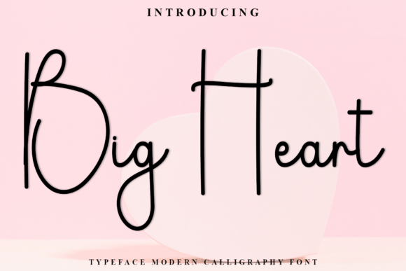 Big Heart Font - Lettering Fonts
