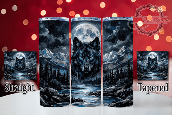 Black Wolf Blue Moon 20oz Tumbler