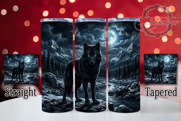 Black Wolf Blue Moon 20oz Tumbler