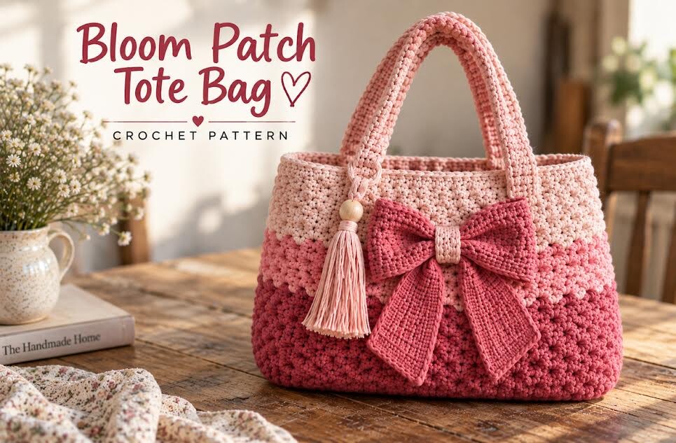 Bloom Patch Crochet Tote Bag Pattern