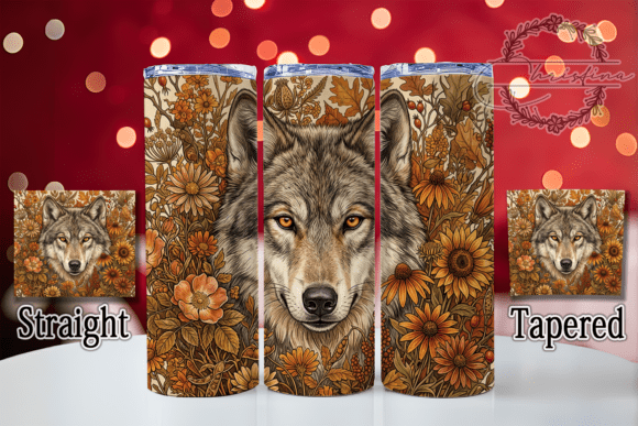 Boho Wolf Autumn 20oz Tumbler