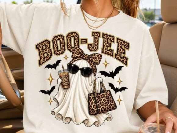 Boujee Ghost Halloween PNG Shirt Design