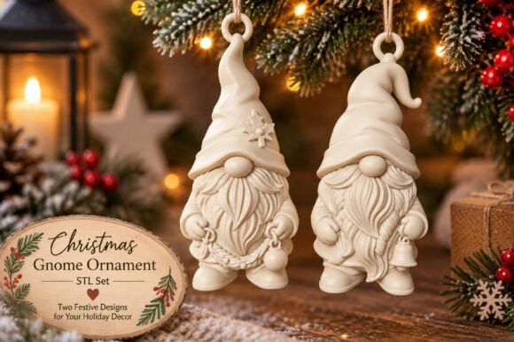 Christmas Snowman Desk Organizer 3D STL – Vase, Planter & Pen Holder - Image 19