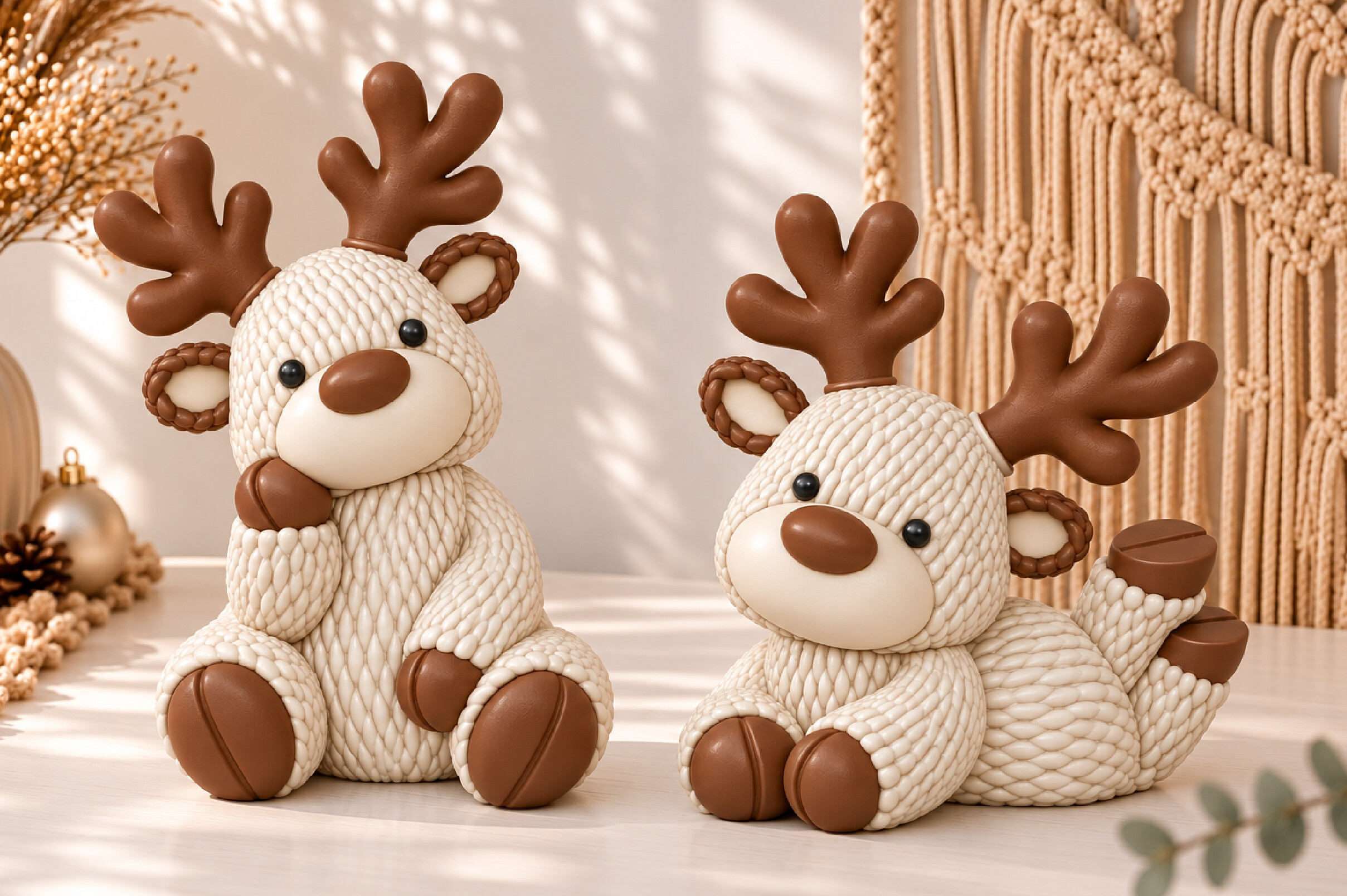 Christmas Knitted Reindeer STL File – 3D Printable Holiday Decor - Image 5