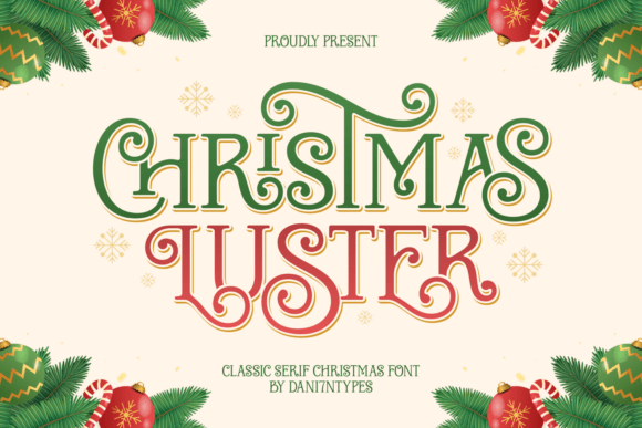 Christmas Luster Display Font By Dani (7NTypes)