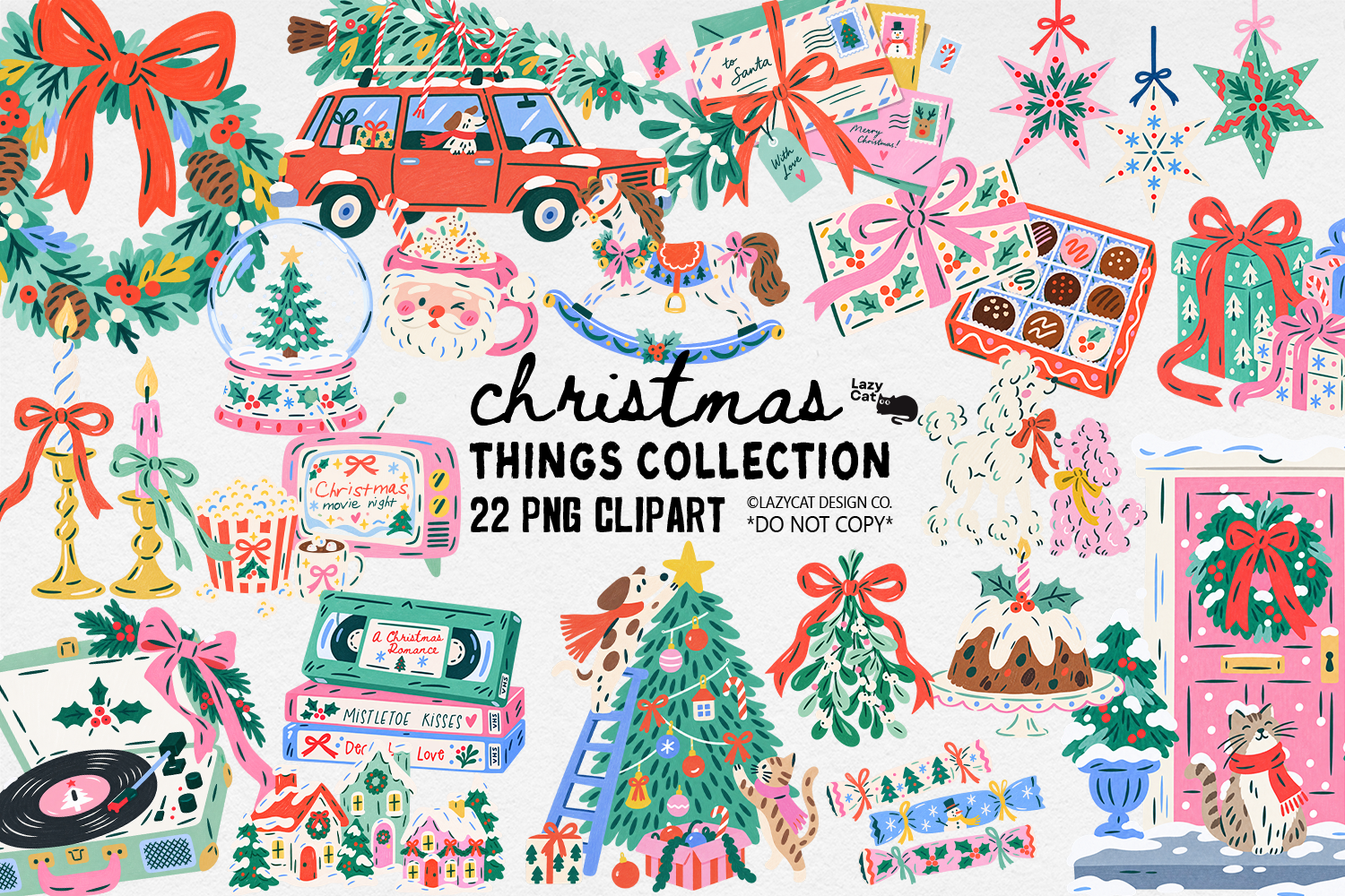Christmas Things PNG Clipart Bundle