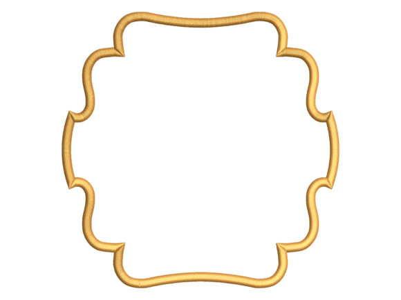 Curved Medallion Napkin Embroidery