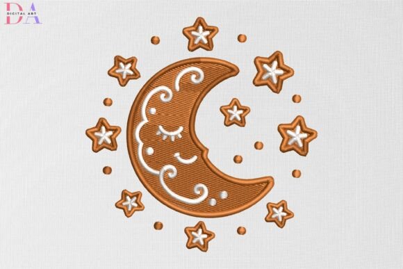 Cute Christmas Cookie Crescent Moon