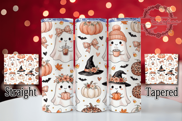 Cute Ghost Fall Coffee 20oz Tumbler