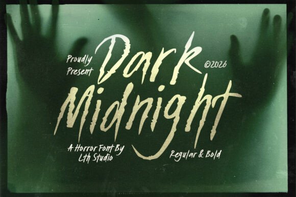 Dark Midnight Font - Lettering Fonts