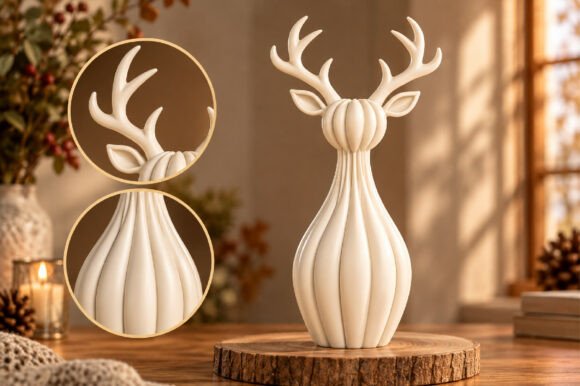 Cute Ghost Star Lantern STL – 3D Printable Halloween Décor - Image 19