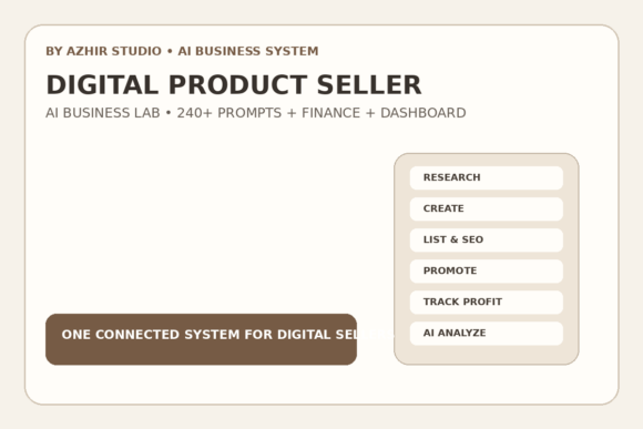 Digital Product Seller AI Business Lab