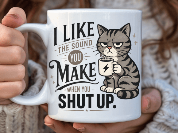 Grumpy Cat Shut Up Coffee Mug Wrap