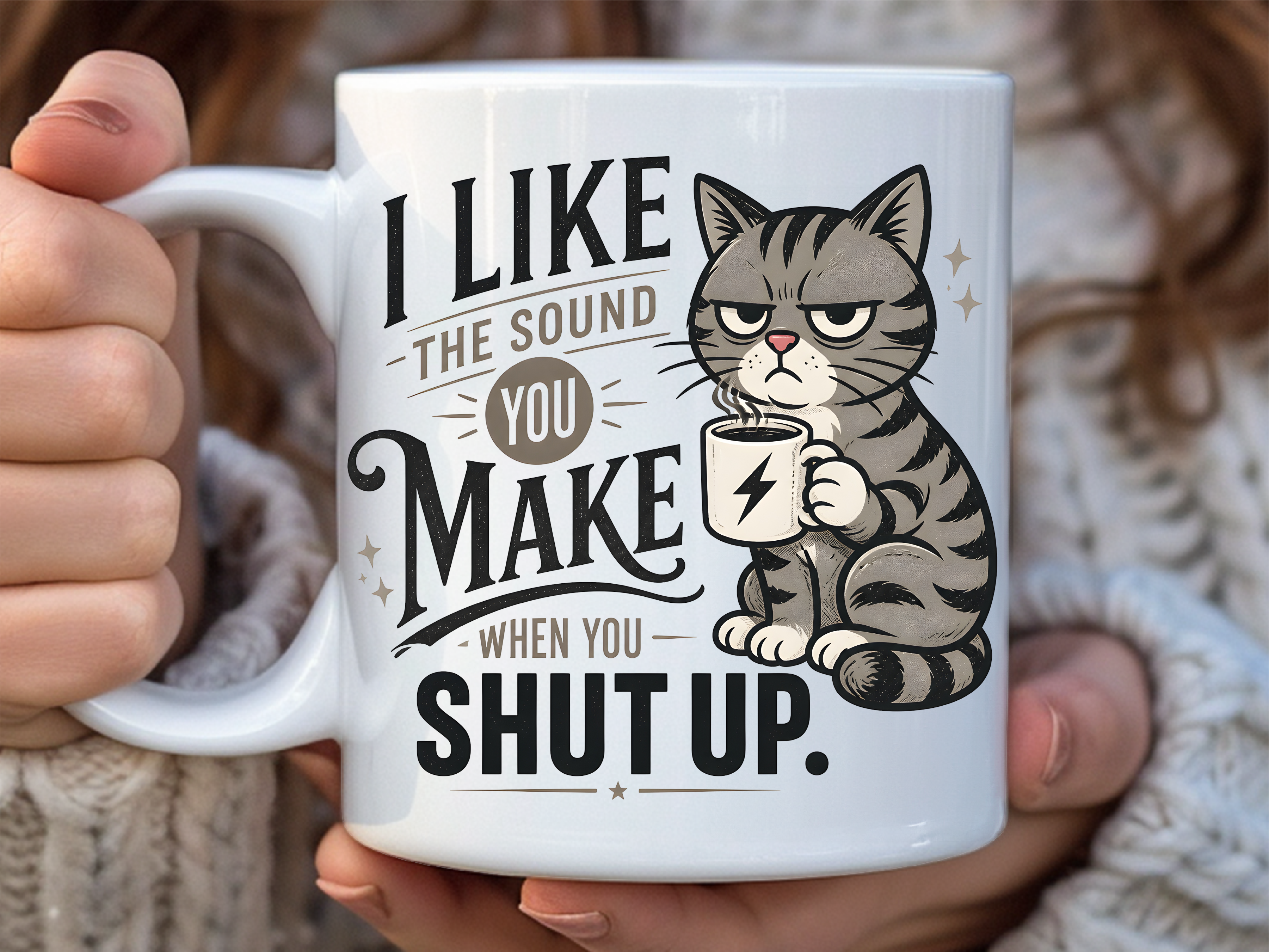 Grumpy Cat Shut Up Coffee Mug Wrap