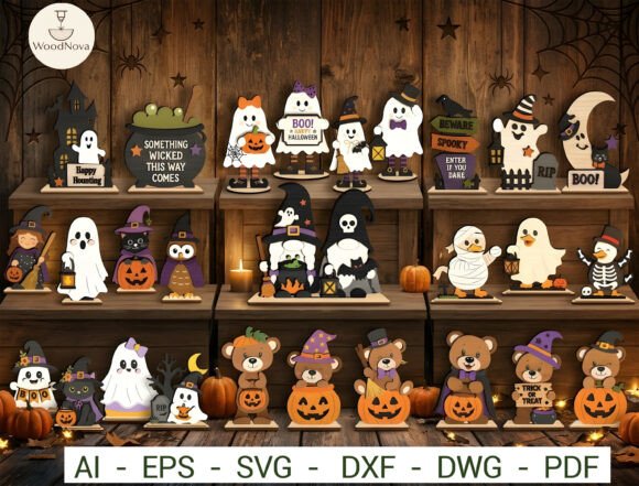 Halloween Shelf Sitter SVG Bundle