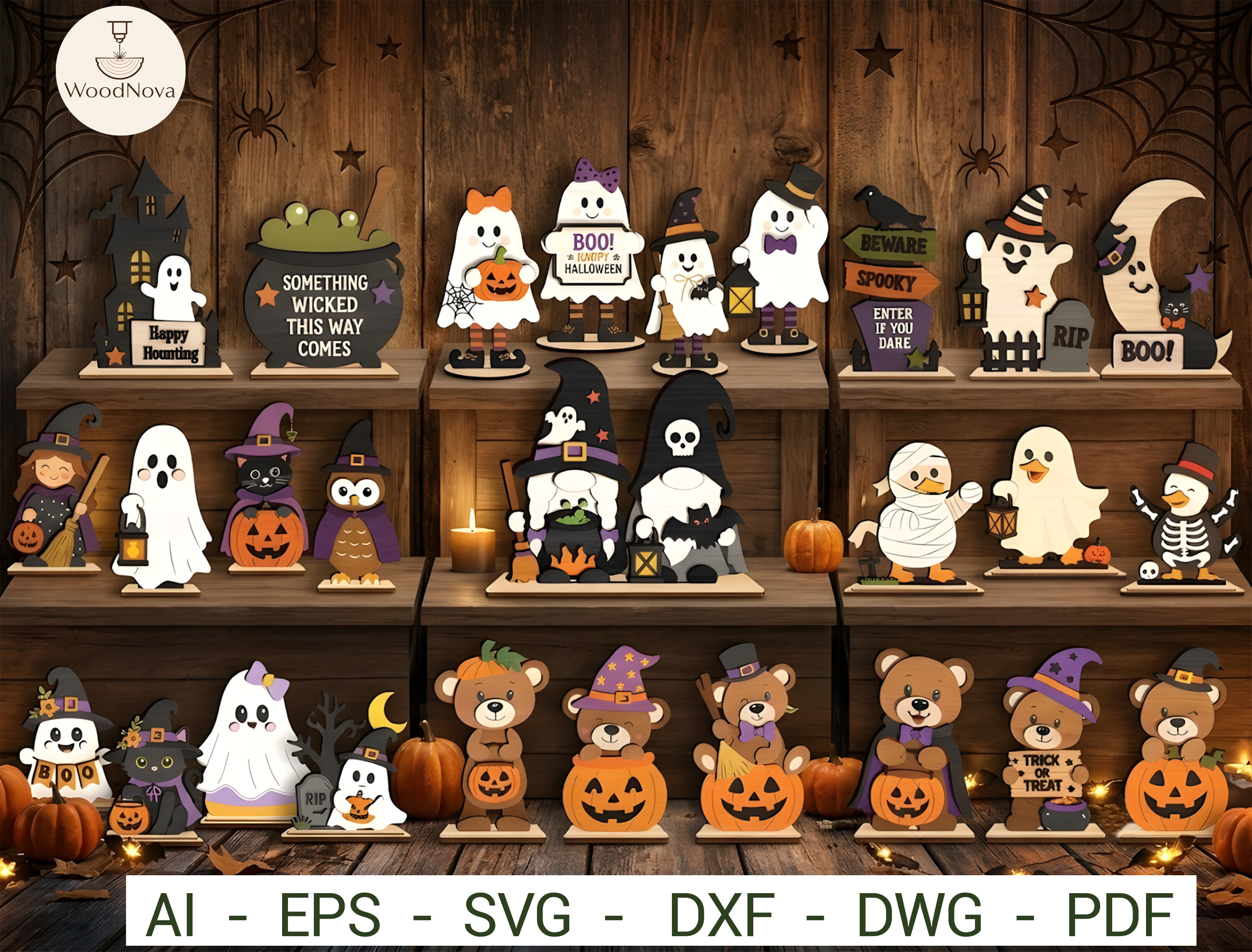 Halloween Shelf Sitter SVG Bundle