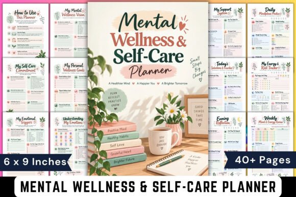 Mental Wellness & Self-Care Planner