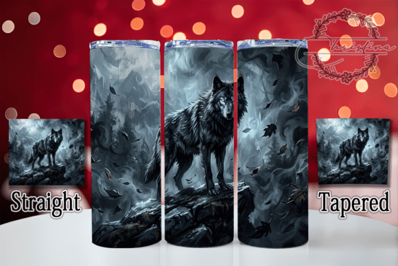 Mystic Black Wolf 20oz Tumbler