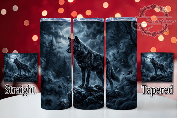 Mystic Black Wolf 20oz Tumbler