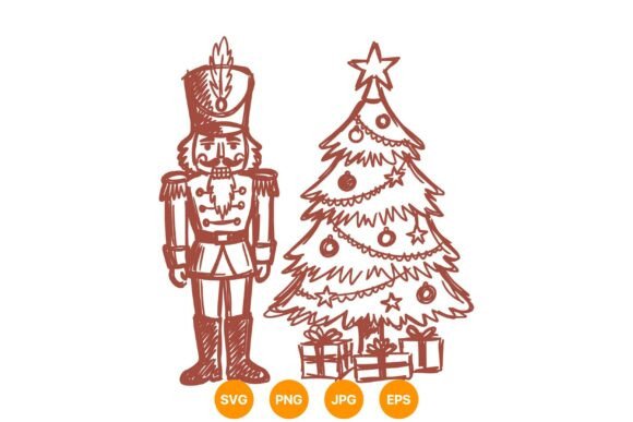 Naive Christmas Nutcracker Art