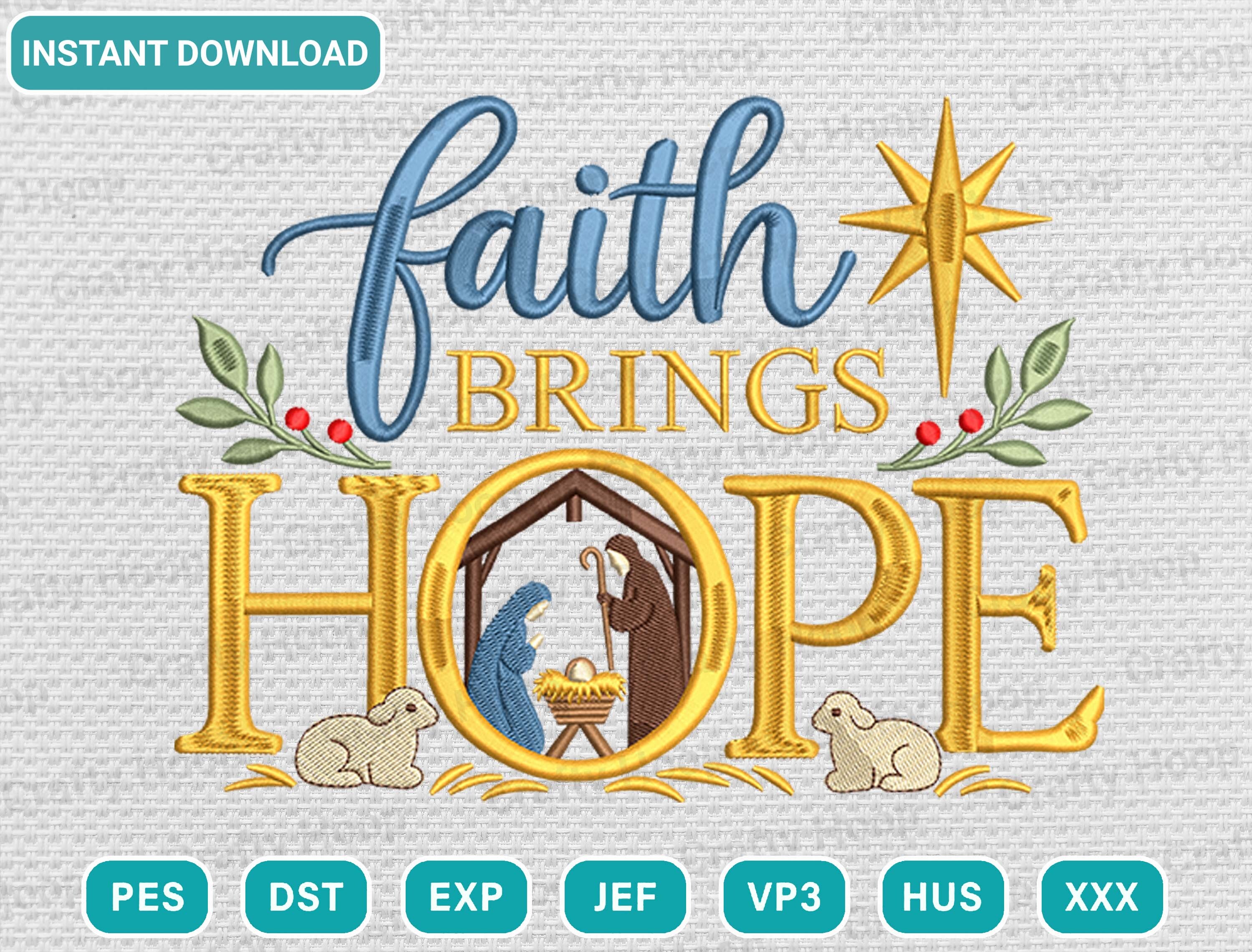 Nativity Religious Embroidery Design