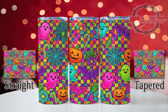 Neon Ghost Halloween 20oz Tumbler
