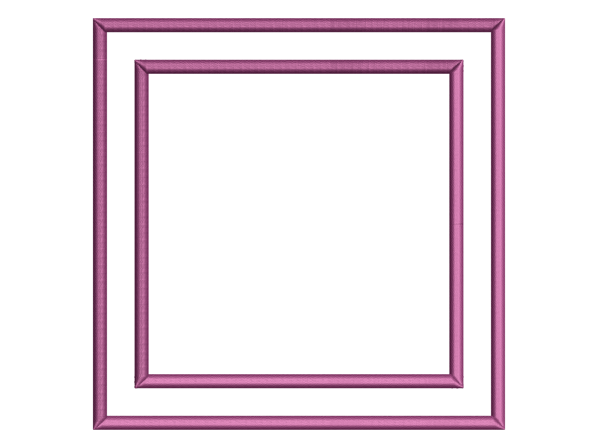 Nested Squares Table Linen Embroidery