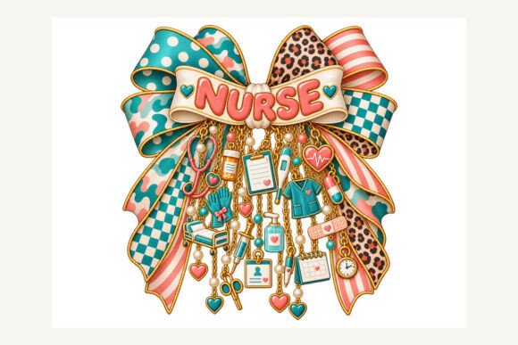 Nurse Charm Bow PNG