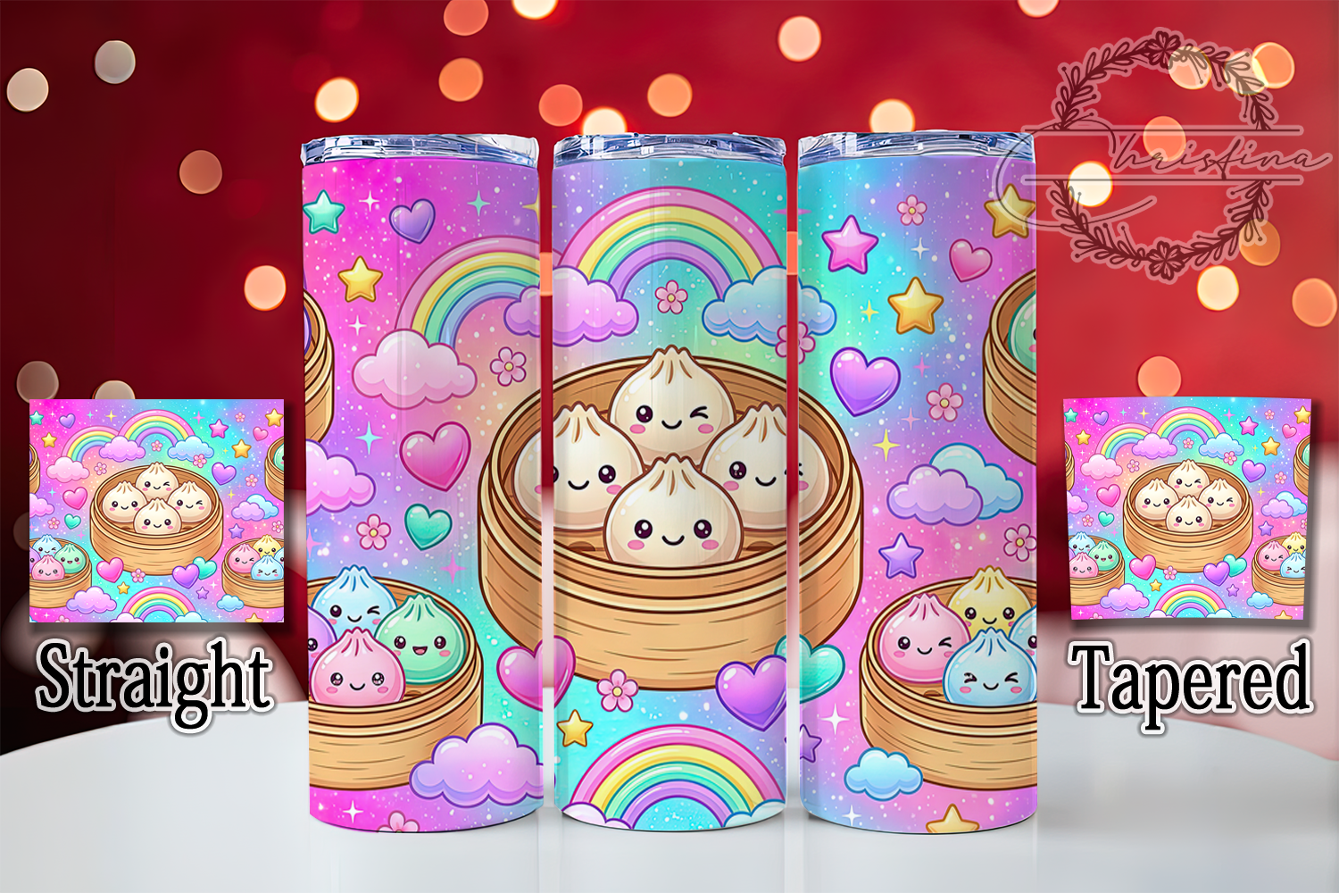 Pastel Dumpling Rainbow 20oz Tumbler
