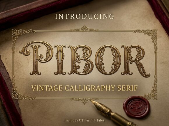 Pibor Decorative Font By mail.skygroup