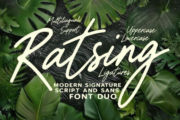 Ratsing Font - Lettering Fonts