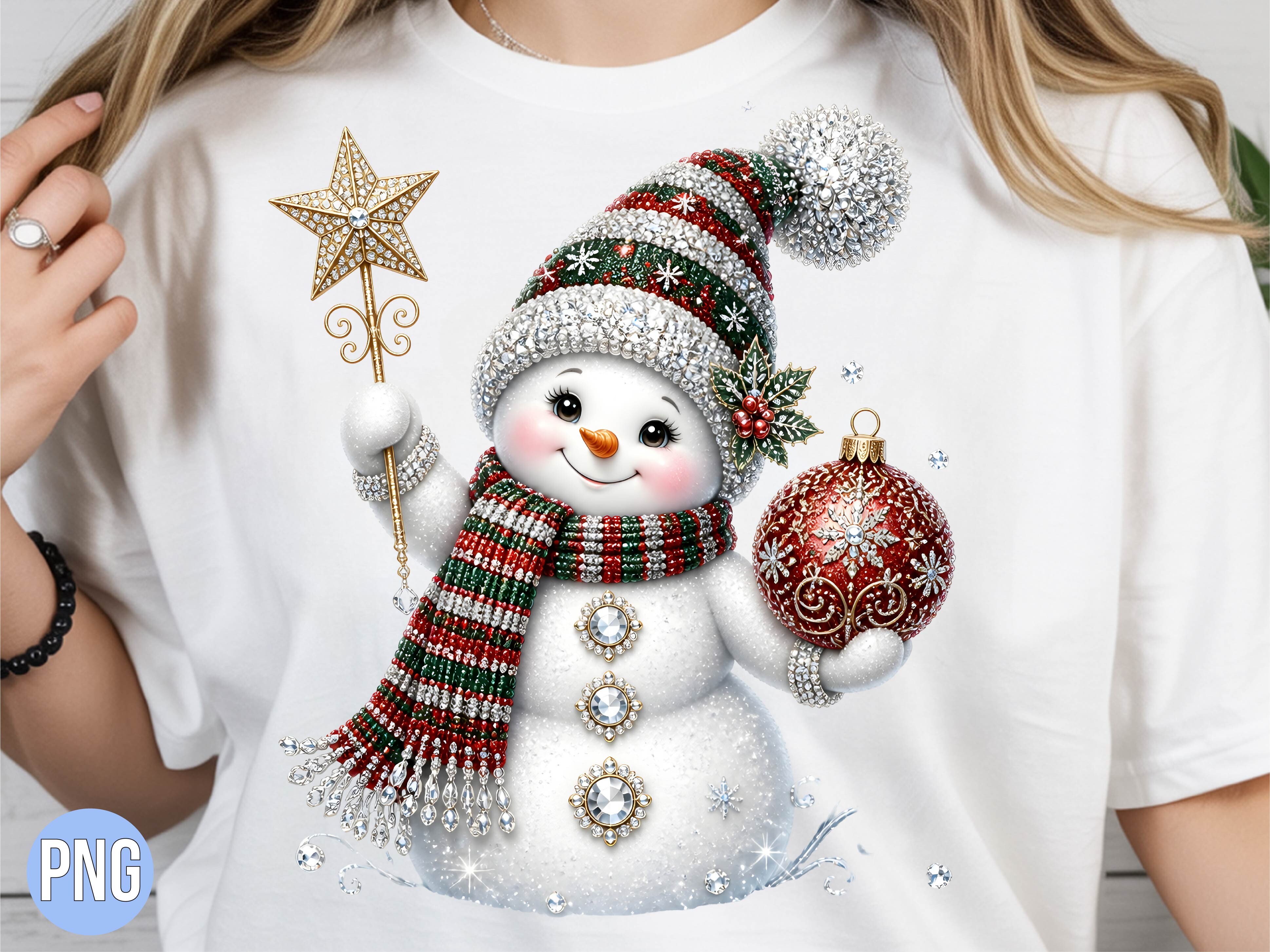 Rhinestone Sparkle Snowman Star Wand PNG Graphic by LAZY Creator ...