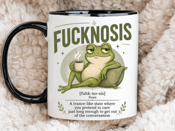 Sarcastic Funny Frog Coffee Mug Wrap