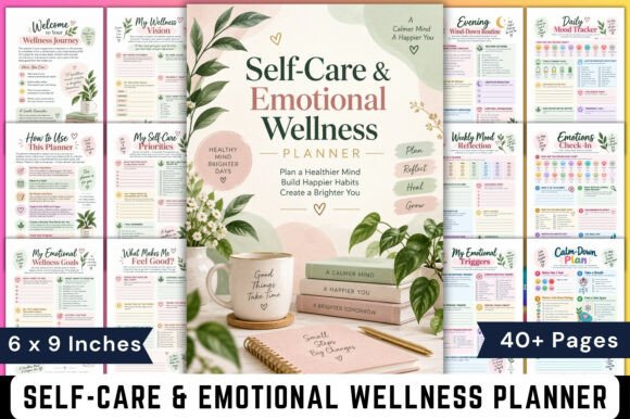 Self-Care & Emotional Wellness Planner