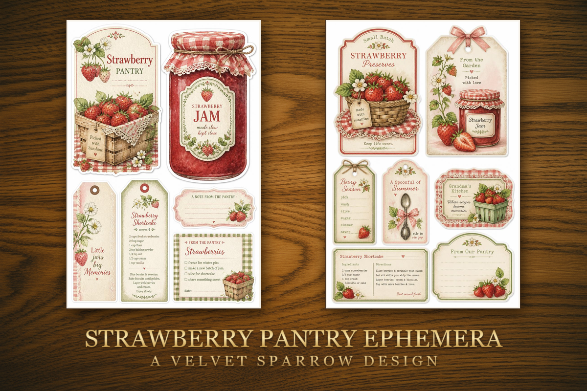Strawberry Pantry Ephemera
