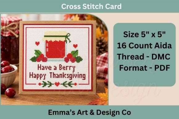 Thanksgiving Cross Stitch Card