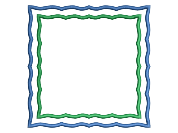 Twin Wave Square Table Linen Embroidery