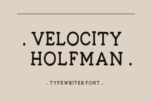 Velocity Holfman