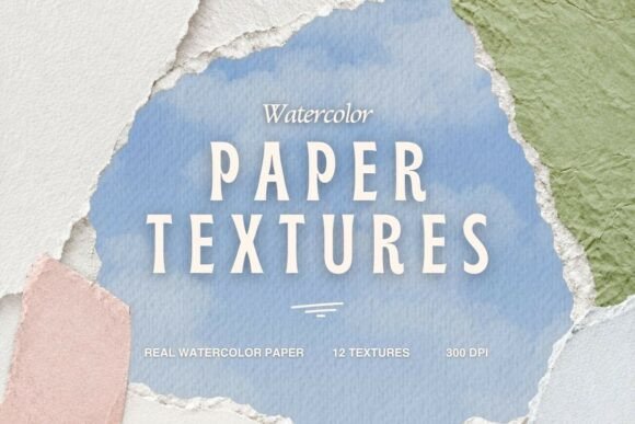 Watercolor Paper Texture Bundle