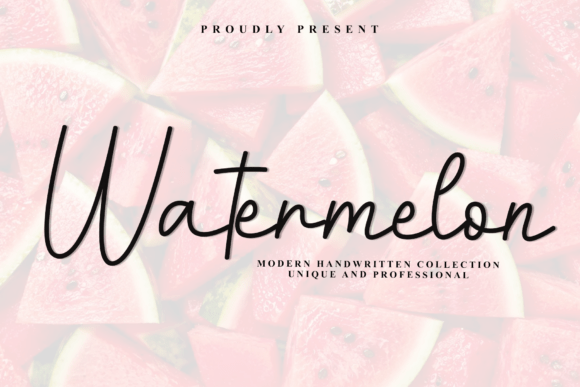 Watermelon Font - Lettering Fonts