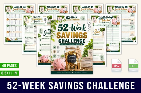 💰 52-Week Savings Challenge – Planner
