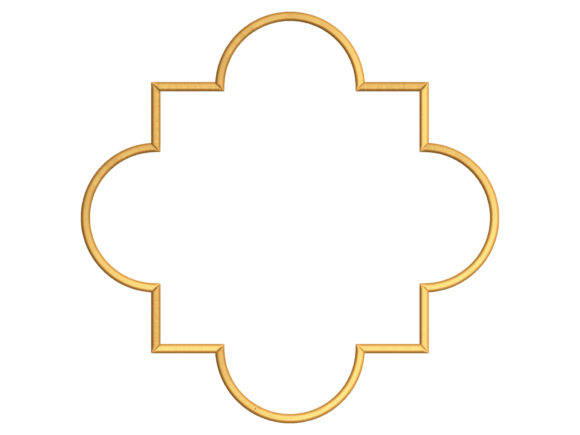 Arched Medallion Table Linen Embroidery